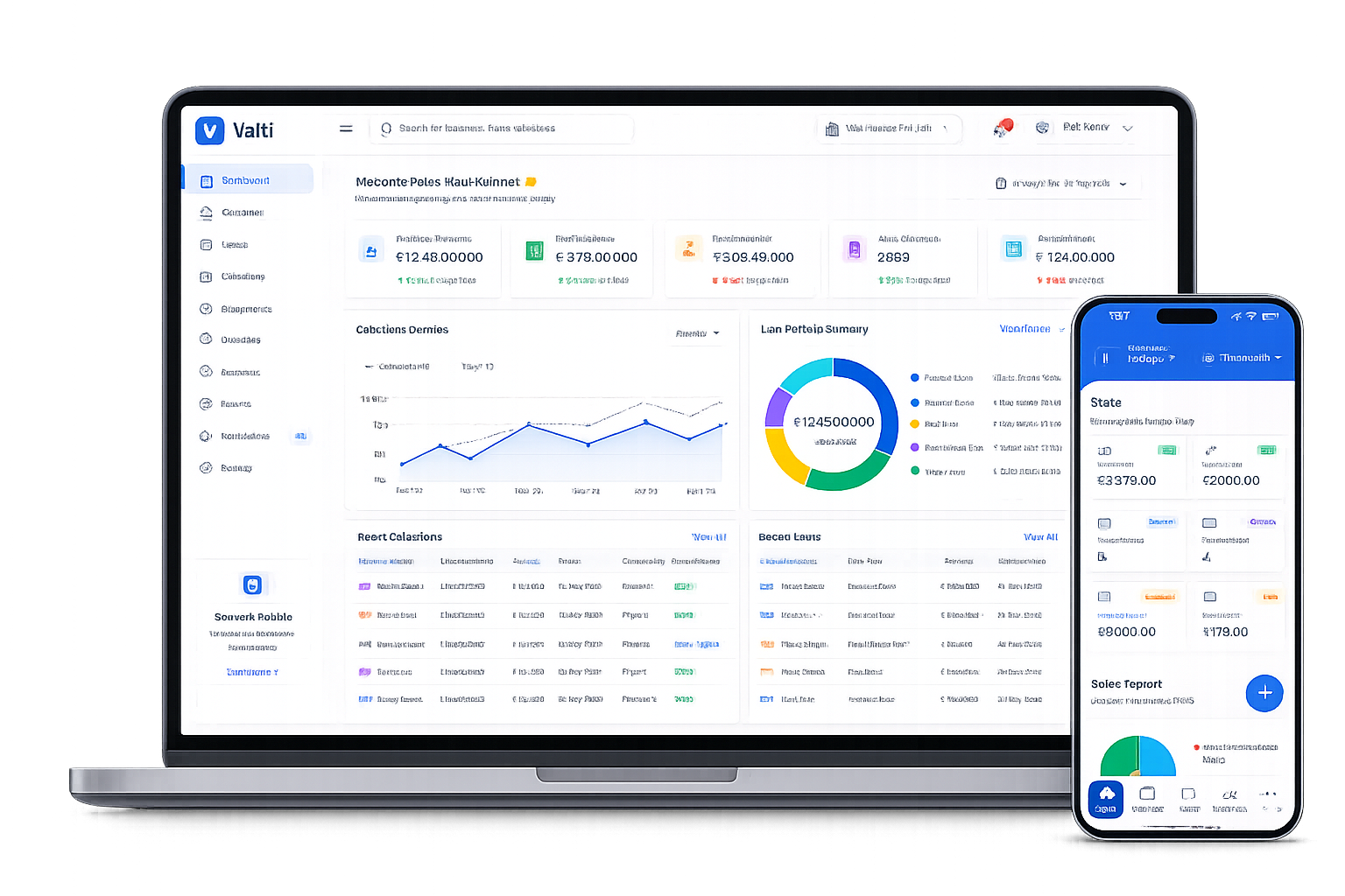 Vatti Flow laptop and mobile app dashboard